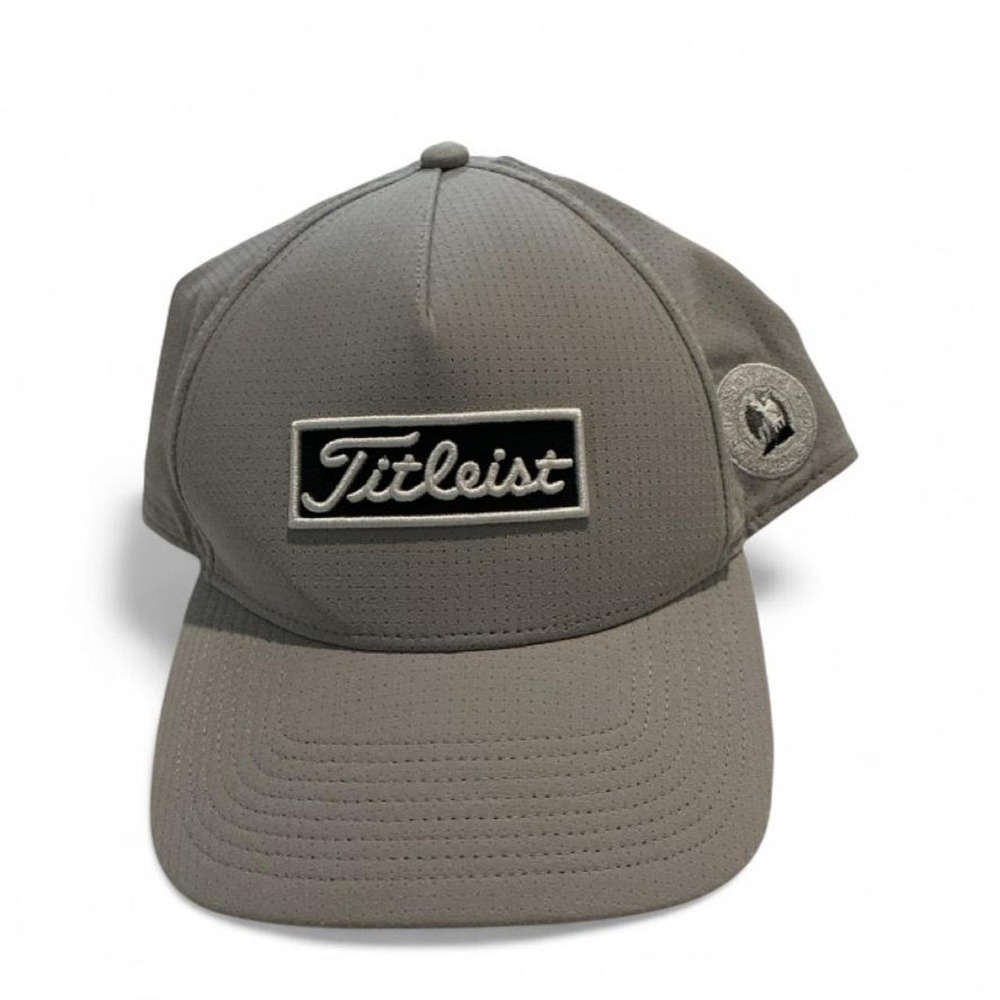 Titleist Golf Hat Men OSFA Gray Snapback Perforated Los Serranos Country Club